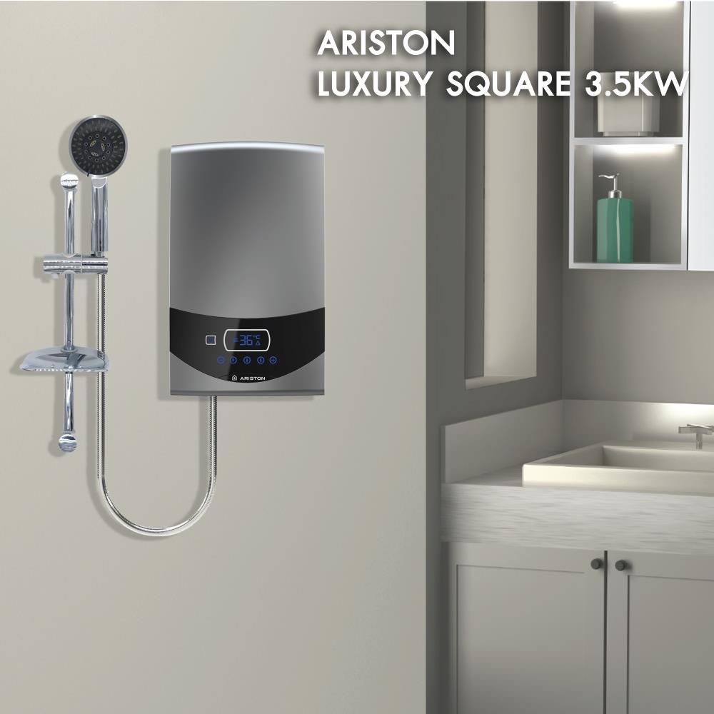 เครื่องทำน้ำอุ่น ARISTON LUXURY SQUARE 3500 วัตต์