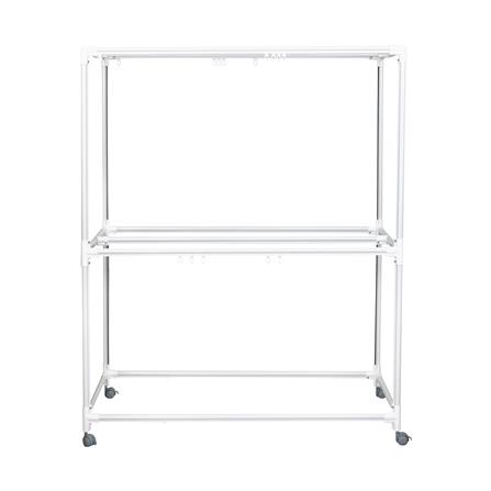 ราวตากผ้าเหล็กมีล้อ 6 เส้น PLIM 1.2 ม. สีขาว_1