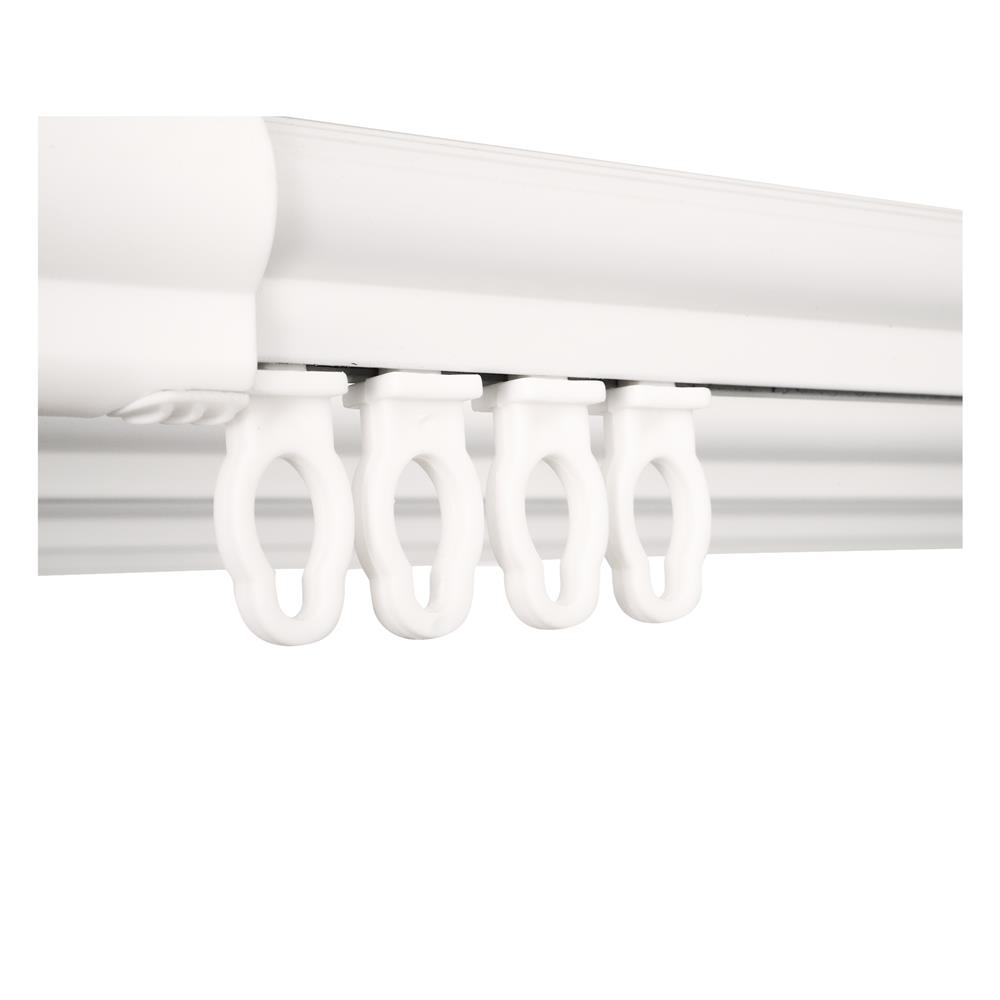 ราวตากผ้าเหล็กมีล้อ 8 เส้น PLIM 1.5 ม. สีขาว