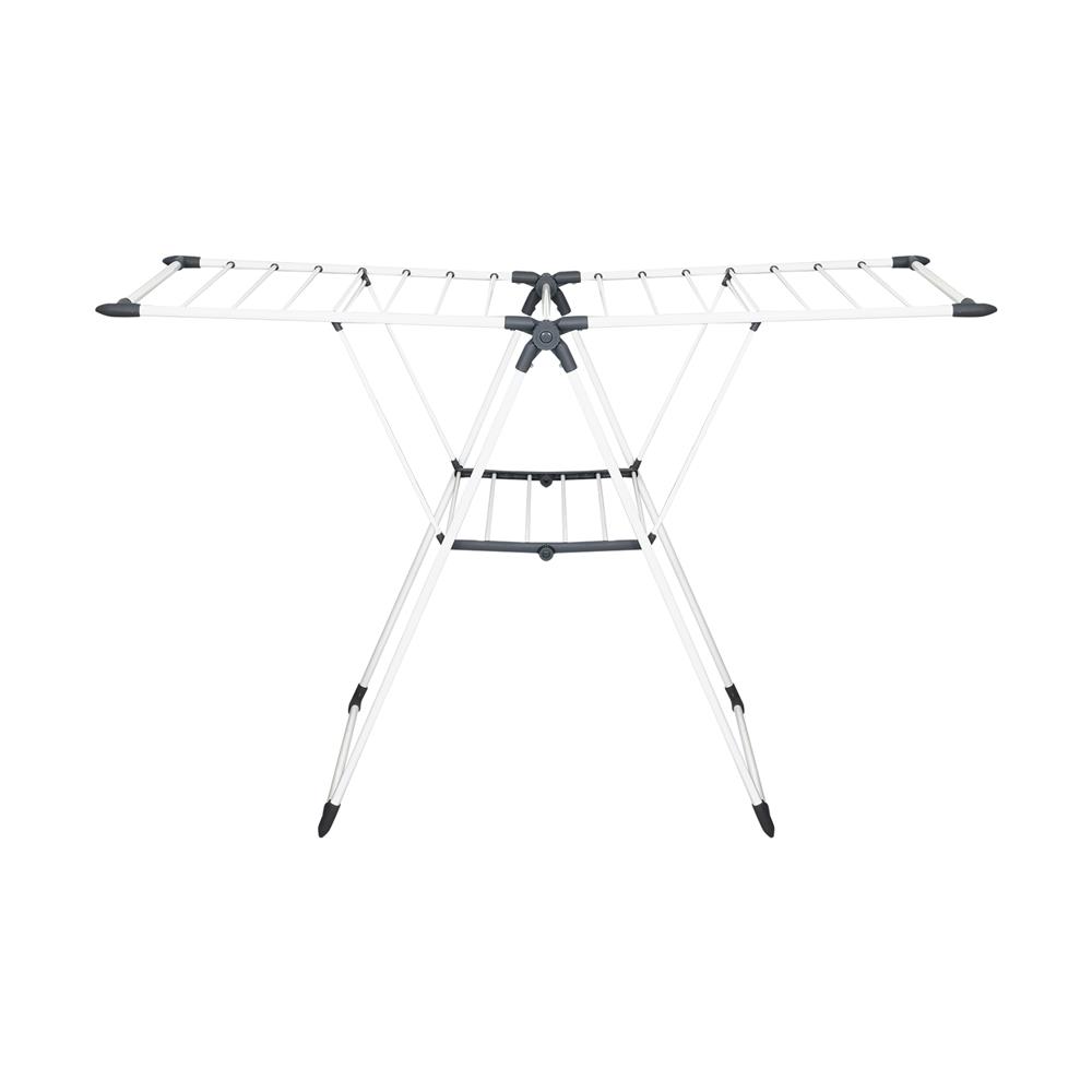 ราวตากผ้าเหล็กเคลือบ157x61x100cm สีเทา ME LIVING