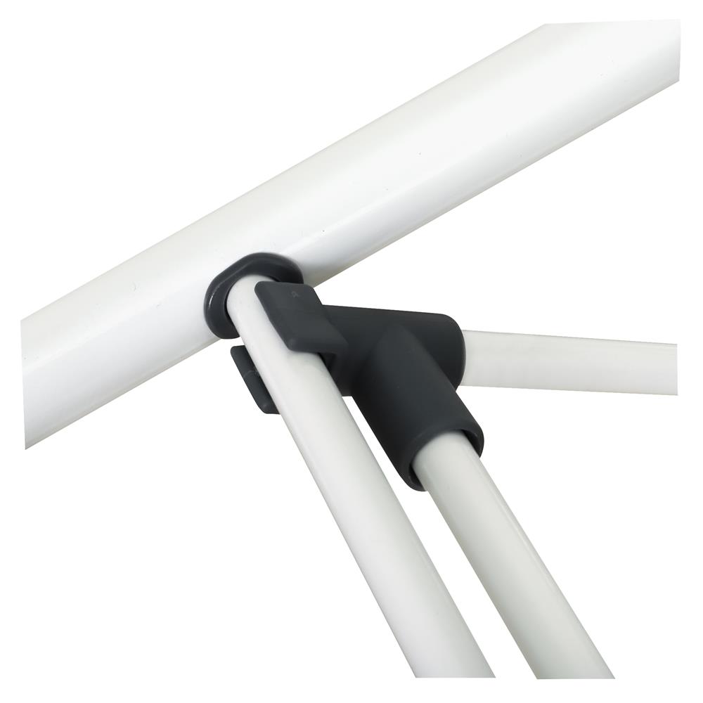 ราวตากผ้าเหล็กเคลือบ157x61x100cm สีเทา ME LIVING