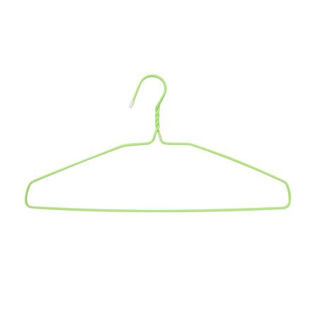 ไม้แขวนเสื้อเคลือบ PVC PLIM สีเขียว แพ็ก 8 ชิ้น