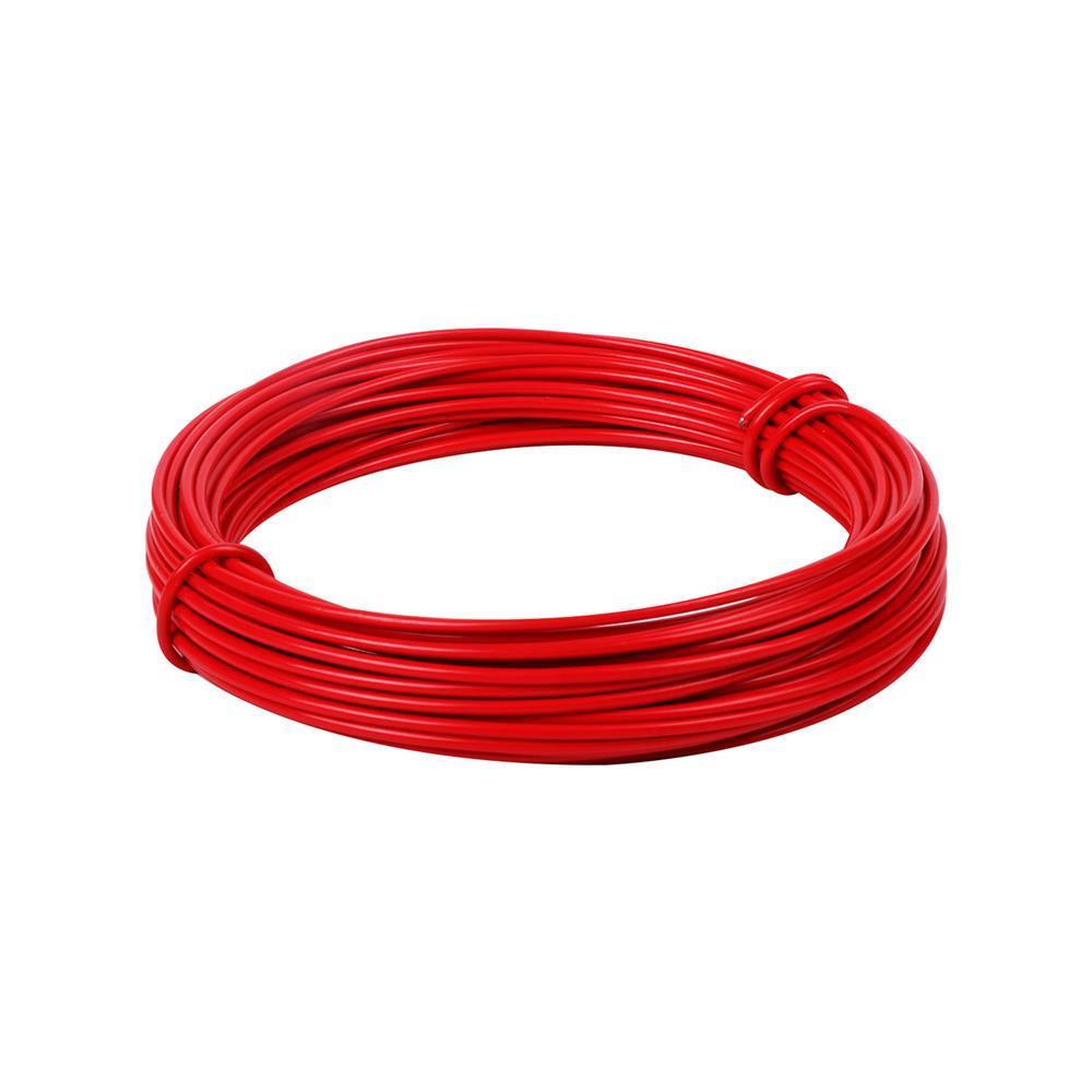 ลวดหุ้มพีวีซี BY TORA 2X1.4 มม. 10 ม. สีแดง