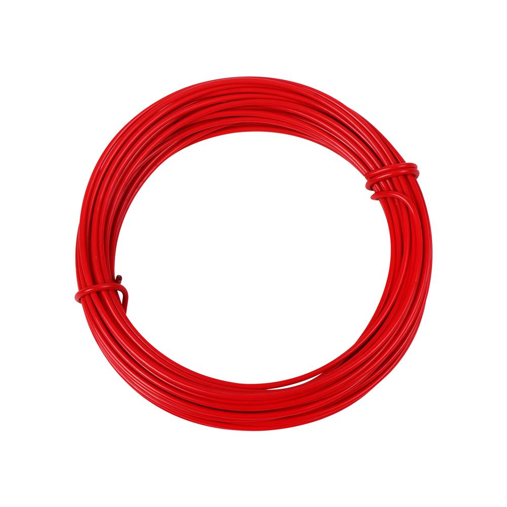 ลวดหุ้มพีวีซี BY TORA 2X1.4 มม. 10 ม. สีแดง