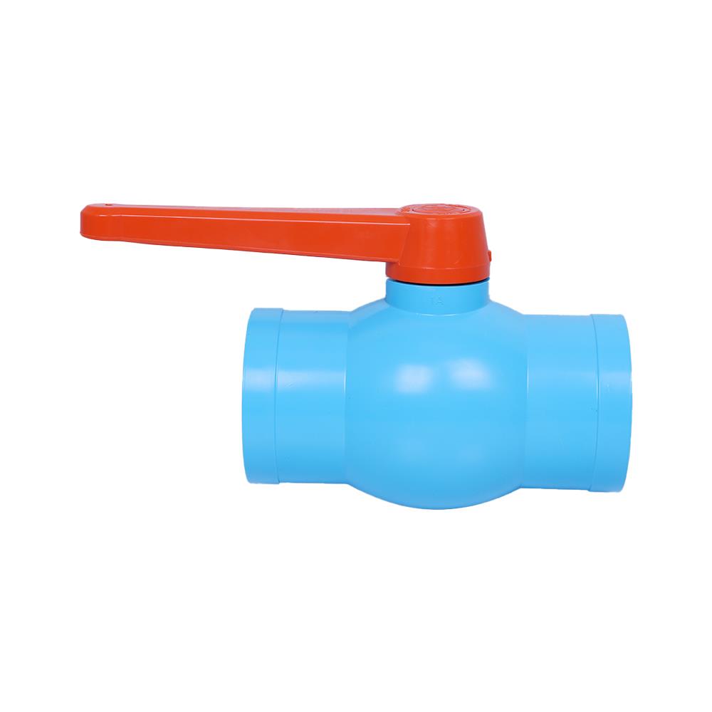 บอลวาล์ว PVC SCG 3 นิ้ว สีฟ้า