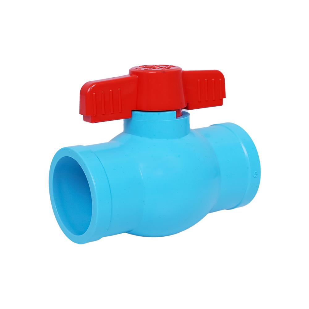 บอลวาล์ว PVC SCG 1 1/2 นิ้ว สีฟ้า