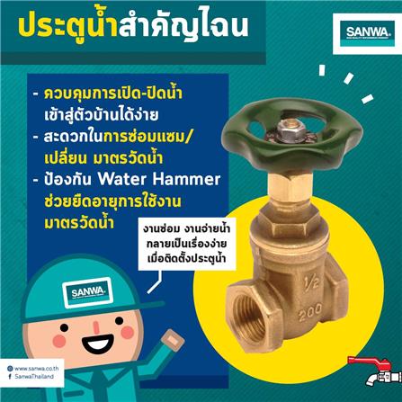 ประตูน้ำทองเหลือง SANWA 2 นิ้ว_3