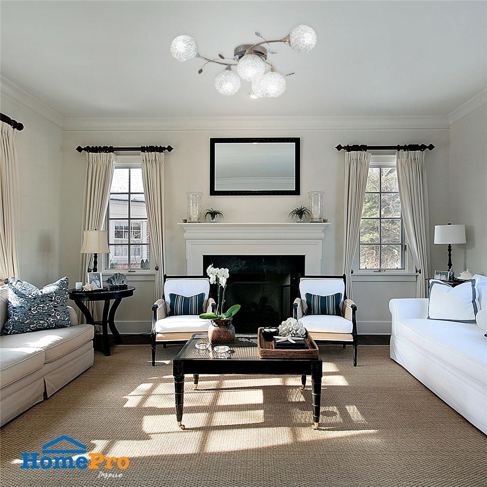 ไฟถาด CARINI 18618C-6CR อลูมิเนียม/โลหะ/สีเงิน 6หัว