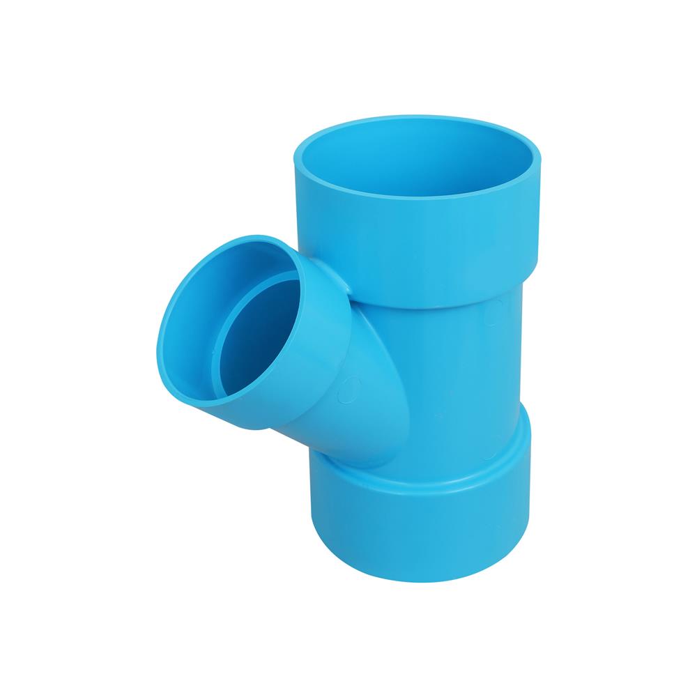 ข้อต่อสามทางวายลด-บาง SCG 6 นิ้วx4 นิ้ว สีฟ้า