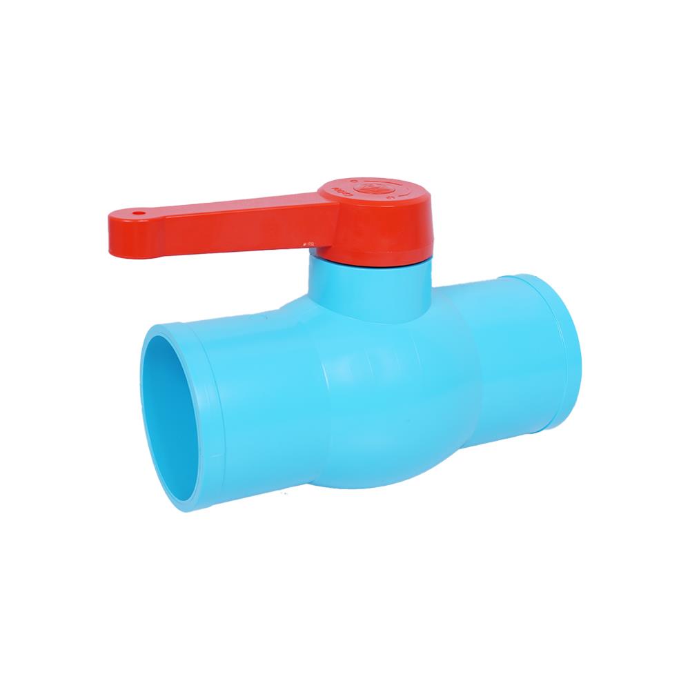 บอลวาล์ว PVC SCG 4 นิ้ว สีฟ้า