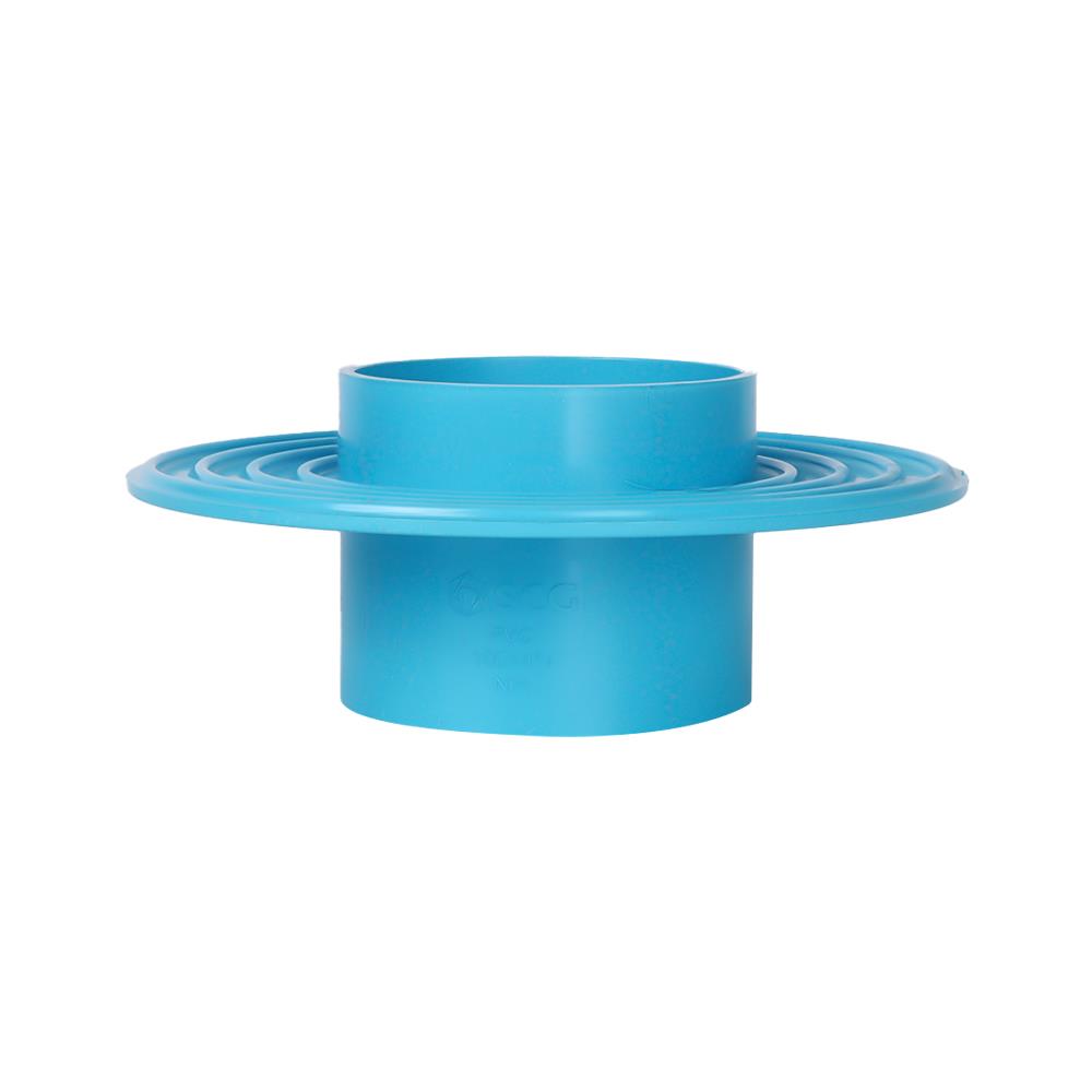 ข้อต่อกันซึม-บาง PVC SCG 4 นิ้ว สีฟ้า