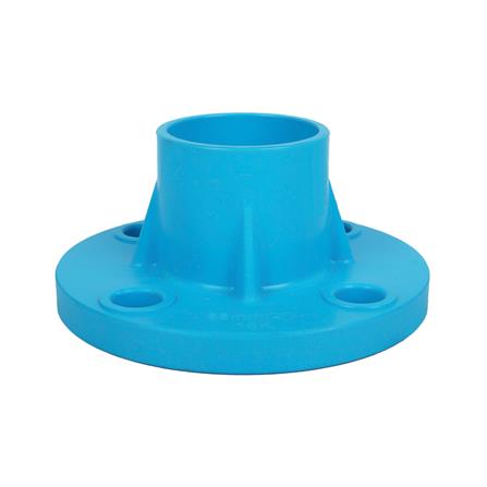 ข้อต่อตรงหน้าจาน PVC SCG 2 นิ้ว สีฟ้า