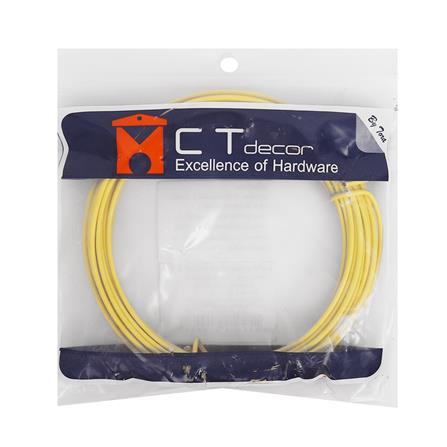 ลวดหุ้มพีวีซี BY TORA 1.6X1 มม. 10 ม. สีเหลือง_3