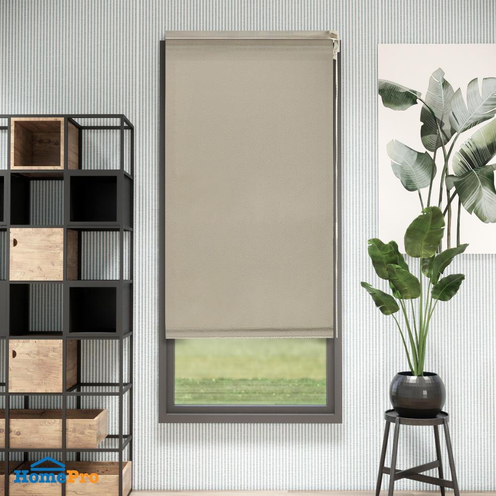 ผ้าม่านม้วน HOME LIVING STYLE RIPPLE 100X210 ซม. สีน้ำตาล