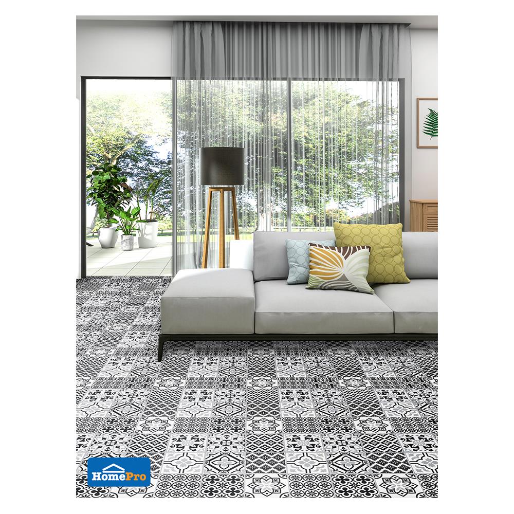 กระเบื้องพื้น 16x16 นิ้ว COTTO อัลเคมิสท์ ชาโดว์ เทา PM