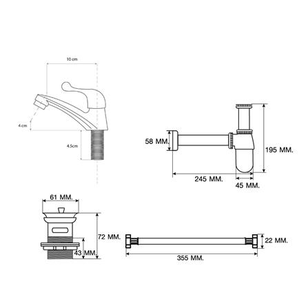 ก๊อกอ่างล้างหน้าเดี่ยว HOEN SAVE-H5000_3