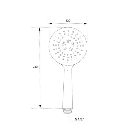 ชุดฝักบัวสายอ่อน 3 ระดับ DMG SL-3429C สีโครม_2