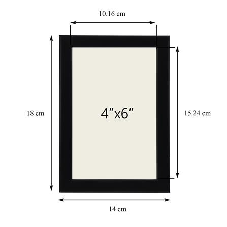 กรอบรูป ME LIVING BASIC 4X6 นิ้ว สีดำ_5