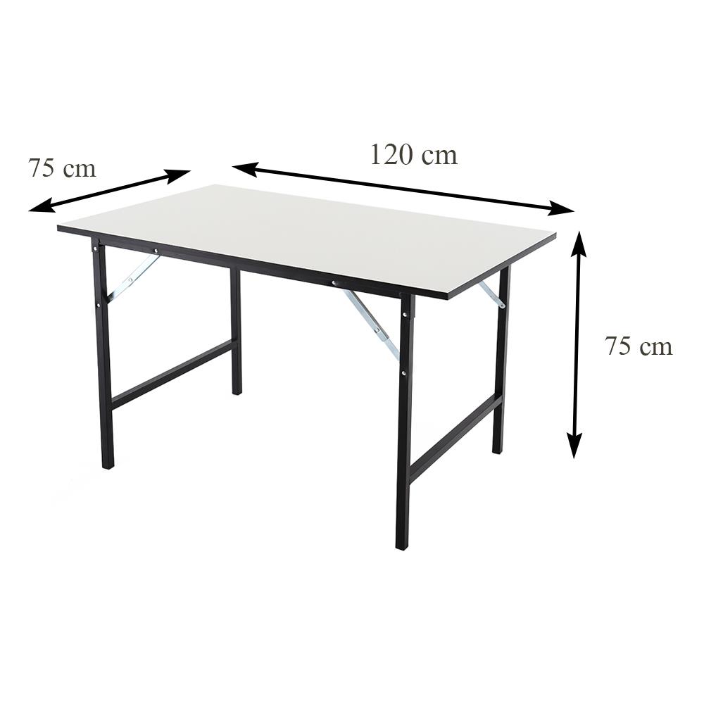 โต๊ะอเนกประสงค์เหลี่ยม CDD T75120 สีขาว