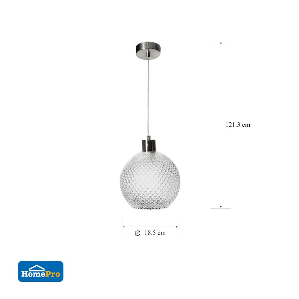 โคมไฟช่อ CARINI MODERN LP8685CL แก้ว/โลหะ สีใส 1 หัว