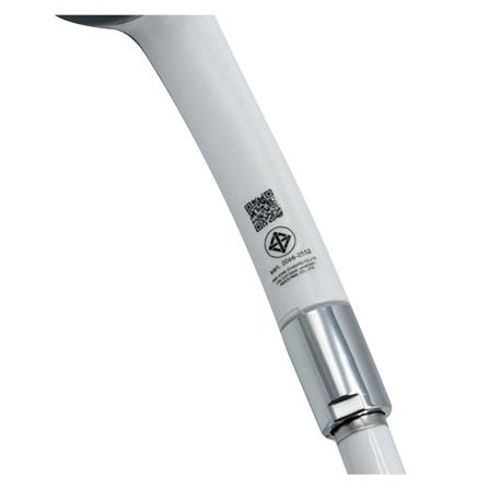 ชุดฝักบัวสายอ่อน 1 ระดับ DONMARK CD-23P4C สีขาว_1