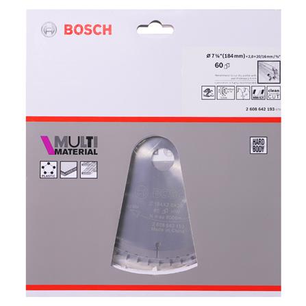 ใบเลื่อยวงเดือน BOSCH 7 นิ้ว 60 ซี่ฟันเลื่อย_2