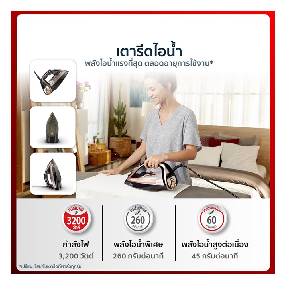 เตารีดไอน้ำ TEFAL FV9845 350 มล.