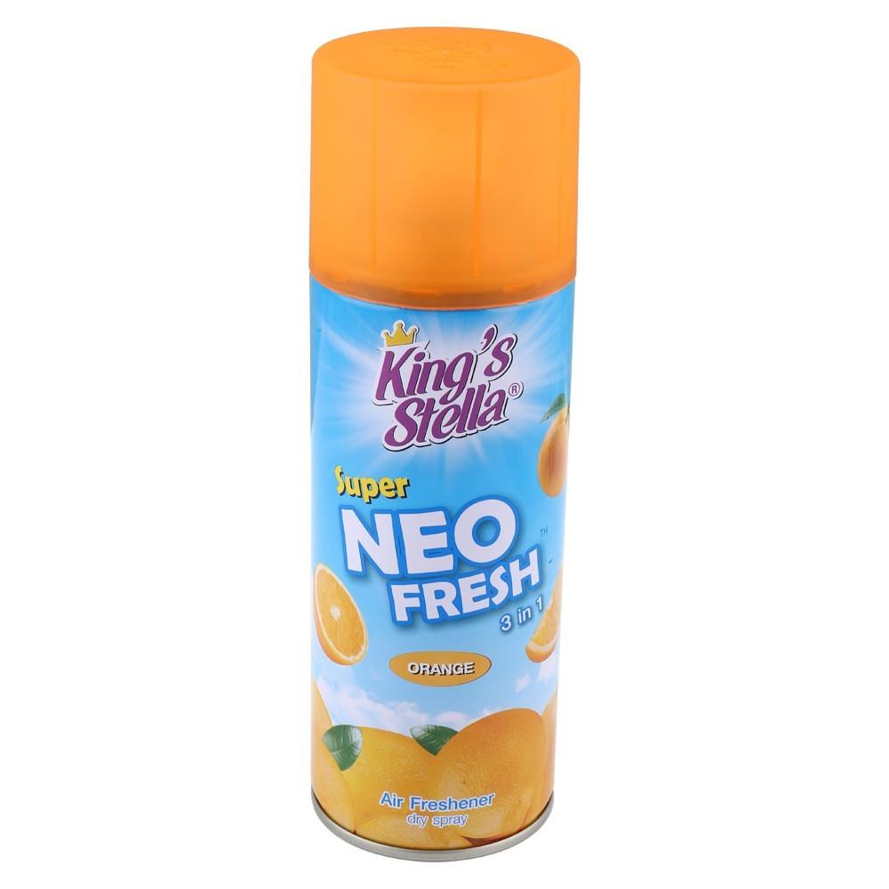 สเปรย์ปรับอากาศ KING STELLA SUPER NEO FRESH 3 IN 1 300 มล. ส้ม