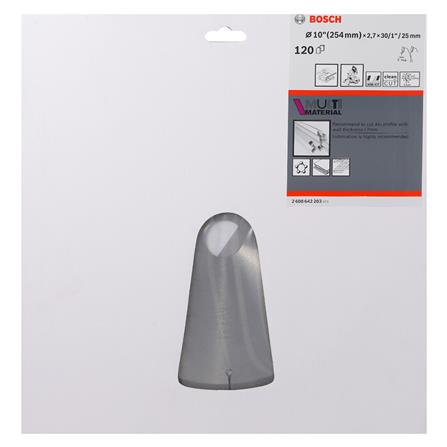 ใบเลื่อยวงเดือน BOSCH 10 นิ้ว 120 ซี่ฟันเลื่อย_2