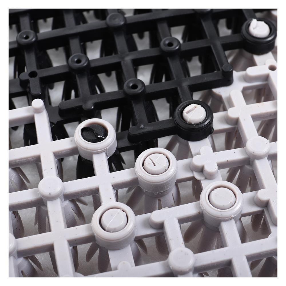 พรมเช็ดเท้าดักฝุ่น HOME LIVING STYLE GRATE 42X56 ซม. สีเทา