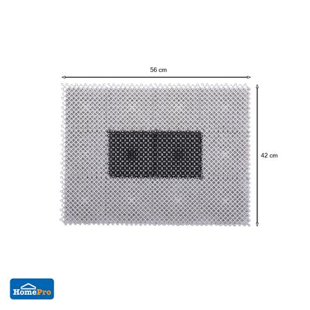 พรมเช็ดเท้าดักฝุ่น HOME LIVING STYLE GRATE 42X56 ซม. สีเทา_6