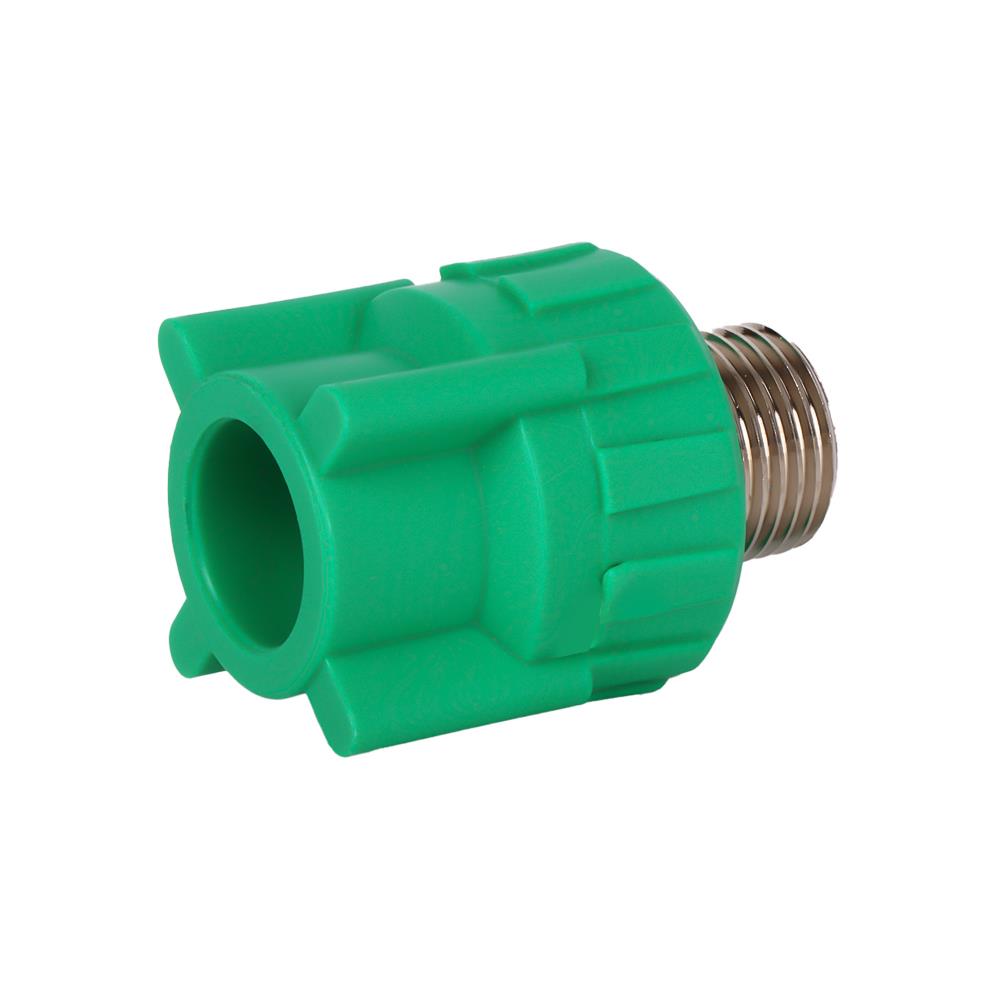 ข้อต่อตรงเกลียวนอก&nbsp;PP-R GREAN PIPE&nbsp;D20 1/2 นิ้ว