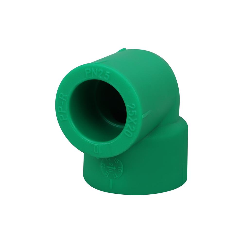 ข้องอลด 90 องศา PP-R GREAN PIPE D25/20 3/4 นิ้วx1/2 นิ้ว