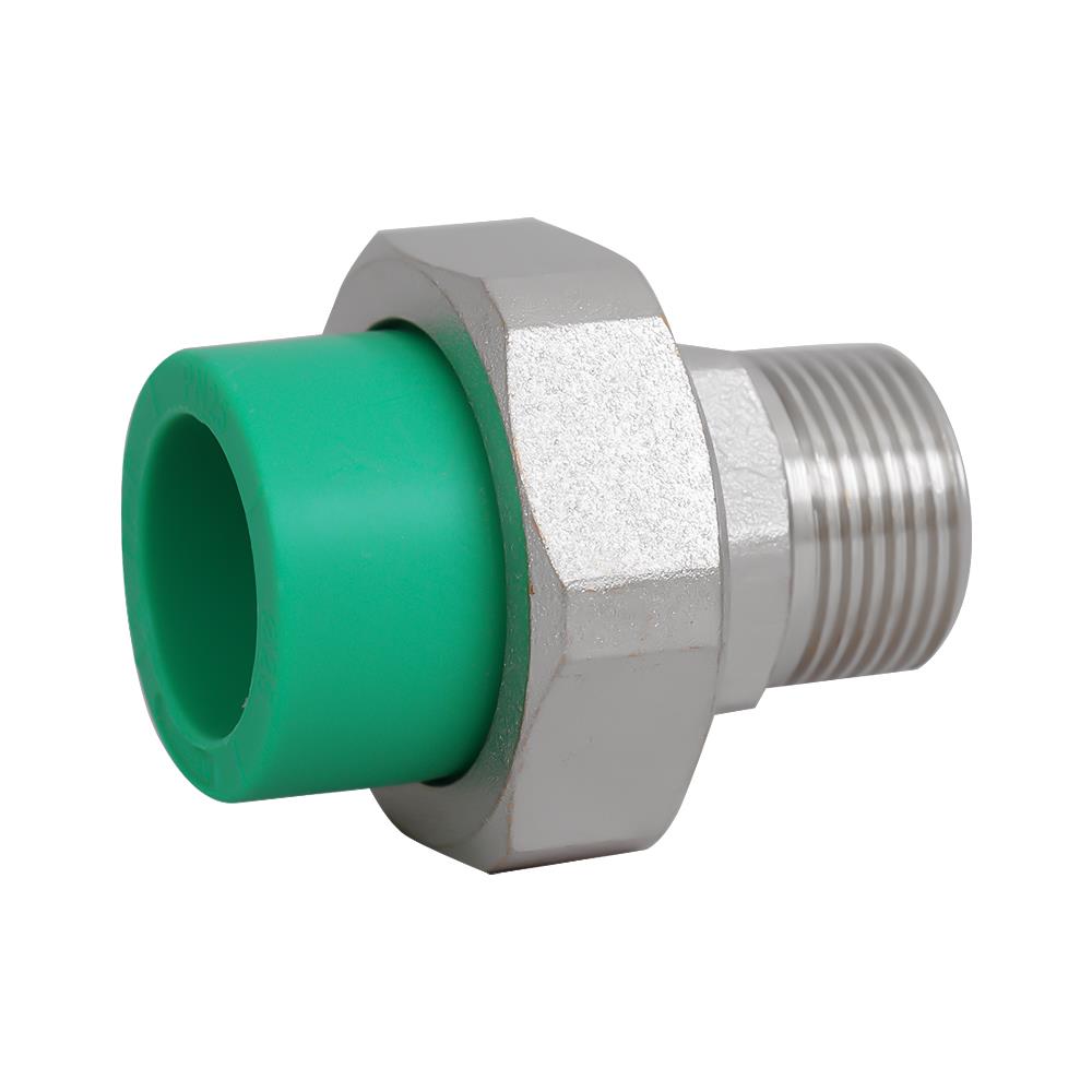 ยูเนี่ยน PP-R เกลียวนอก&nbsp;กรีนไปป์&nbsp;D25 3/4 นิ้ว
