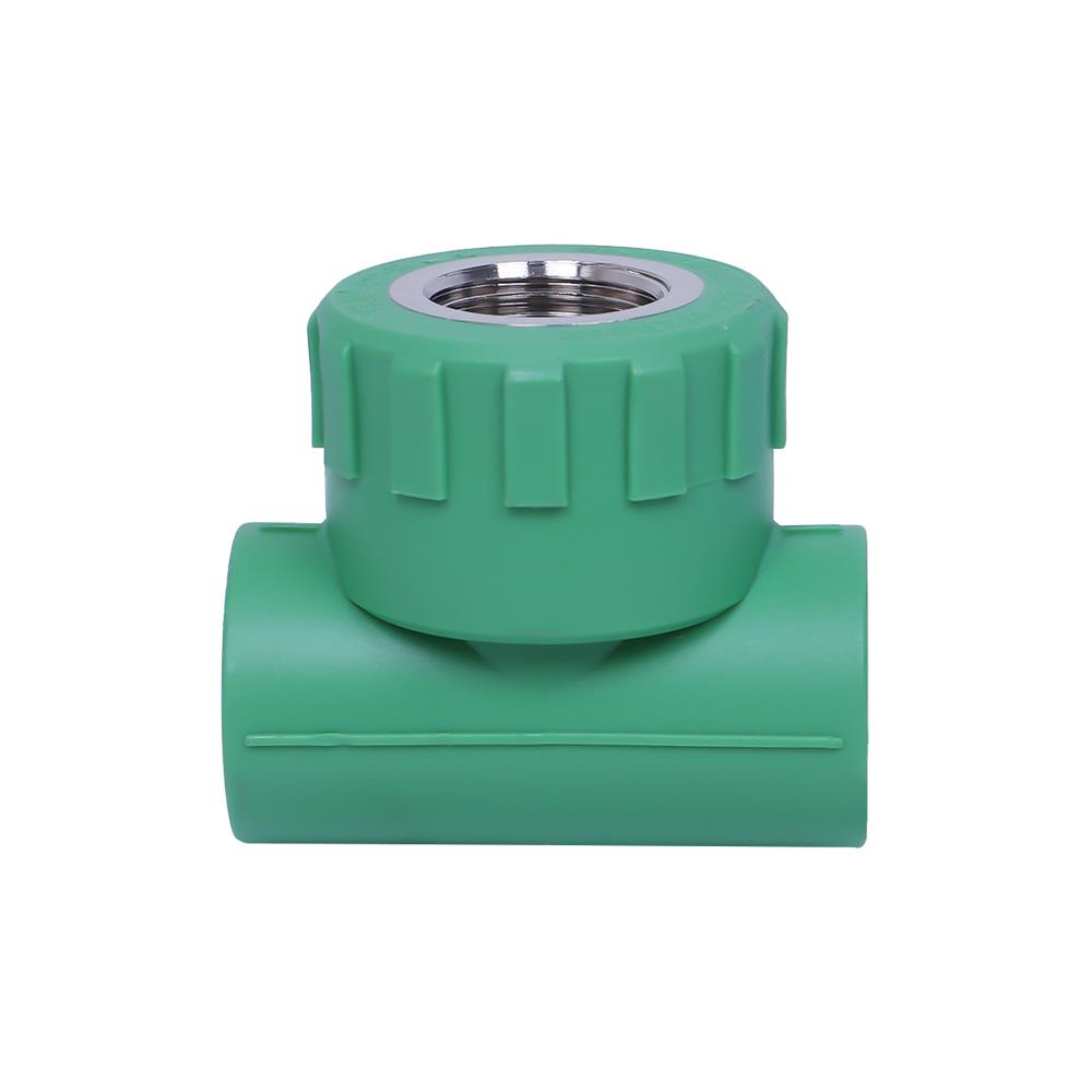 ข้อต่อท่อสามทางเกลียวใน PP-R GREAN PIPE 1/2 นิ้ว สีเขียว