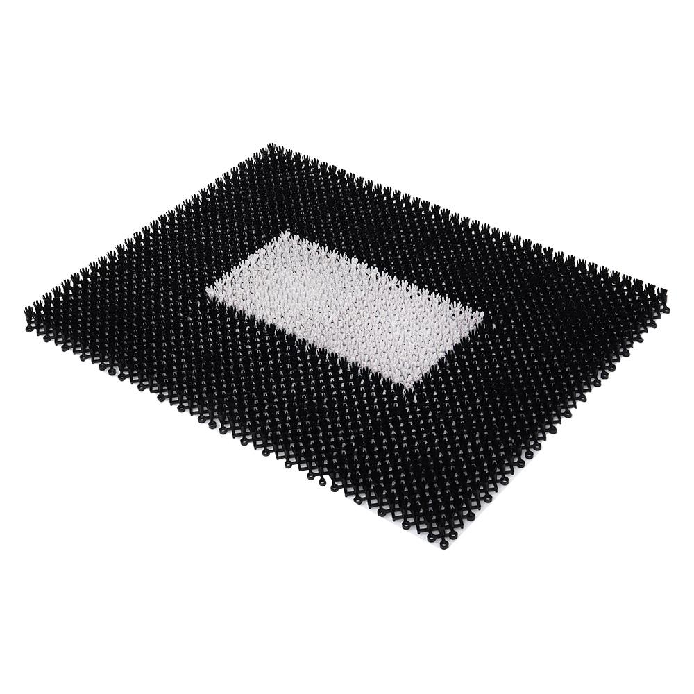 พรมเช็ดเท้าดักฝุ่น HOME LIVING STYLE GRATE 42X56 ซม. สีดำ_0