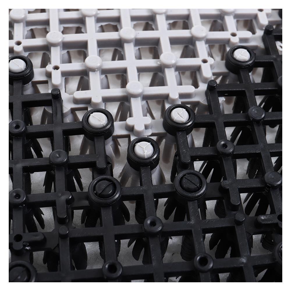 พรมเช็ดเท้าดักฝุ่น HOME LIVING STYLE GRATE 42X56 ซม. สีดำ