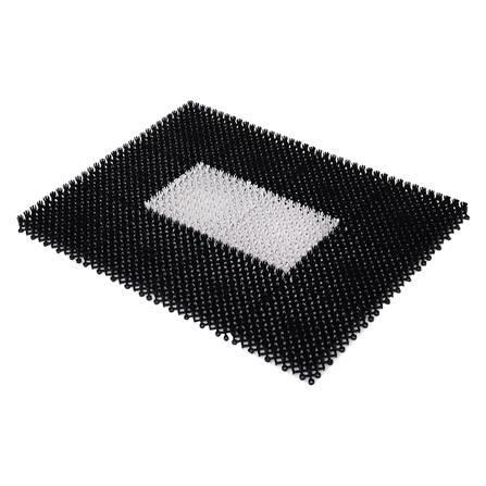 พรมเช็ดเท้าดักฝุ่น HOME LIVING STYLE GRATE 42X56 ซม. สีดำ