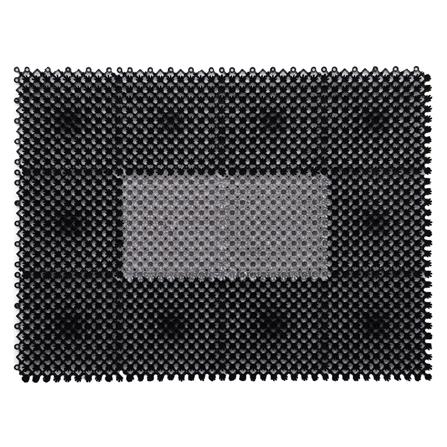พรมเช็ดเท้าดักฝุ่น HOME LIVING STYLE GRATE 42X56 ซม. สีดำ_2