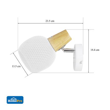 ไฟกิ่งภายใน CARINI LS9700WH โลหะ MODERN สีขาว 1 หัว_4