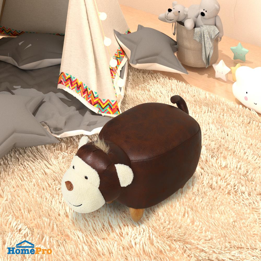 สตูลรูปสัตว์ FURDINI MONKEY สีน้ำตาล