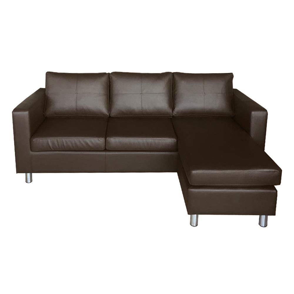 โซฟาเข้ามุม FURDINI ZELA น้ำตาลเข้ม