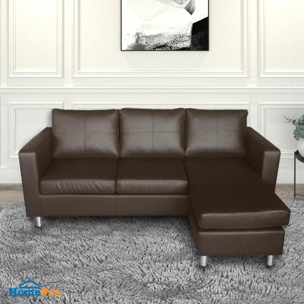 โซฟาเข้ามุม FURDINI ZELA น้ำตาลเข้ม