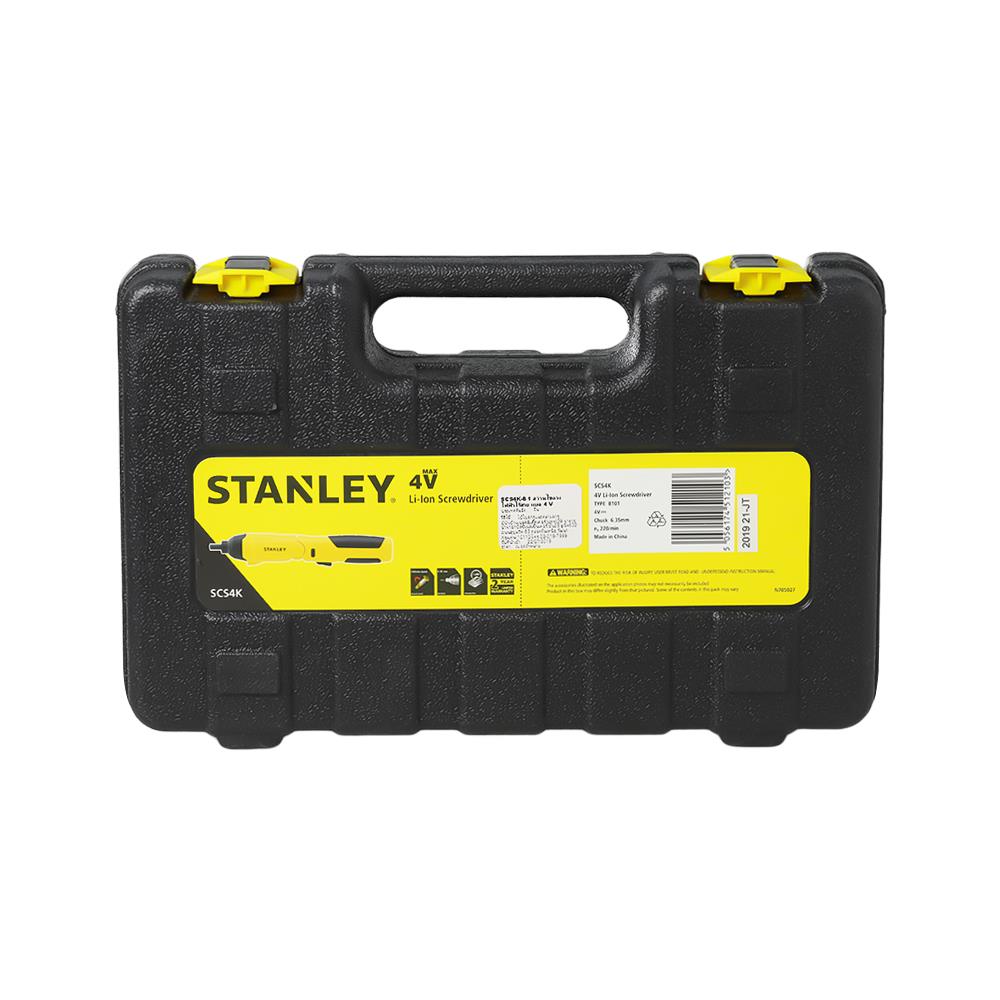 ชุดสว่านไขควงไร้สาย (แบตในตัว) STANLEY SCS4K-B1 4 โวลต์