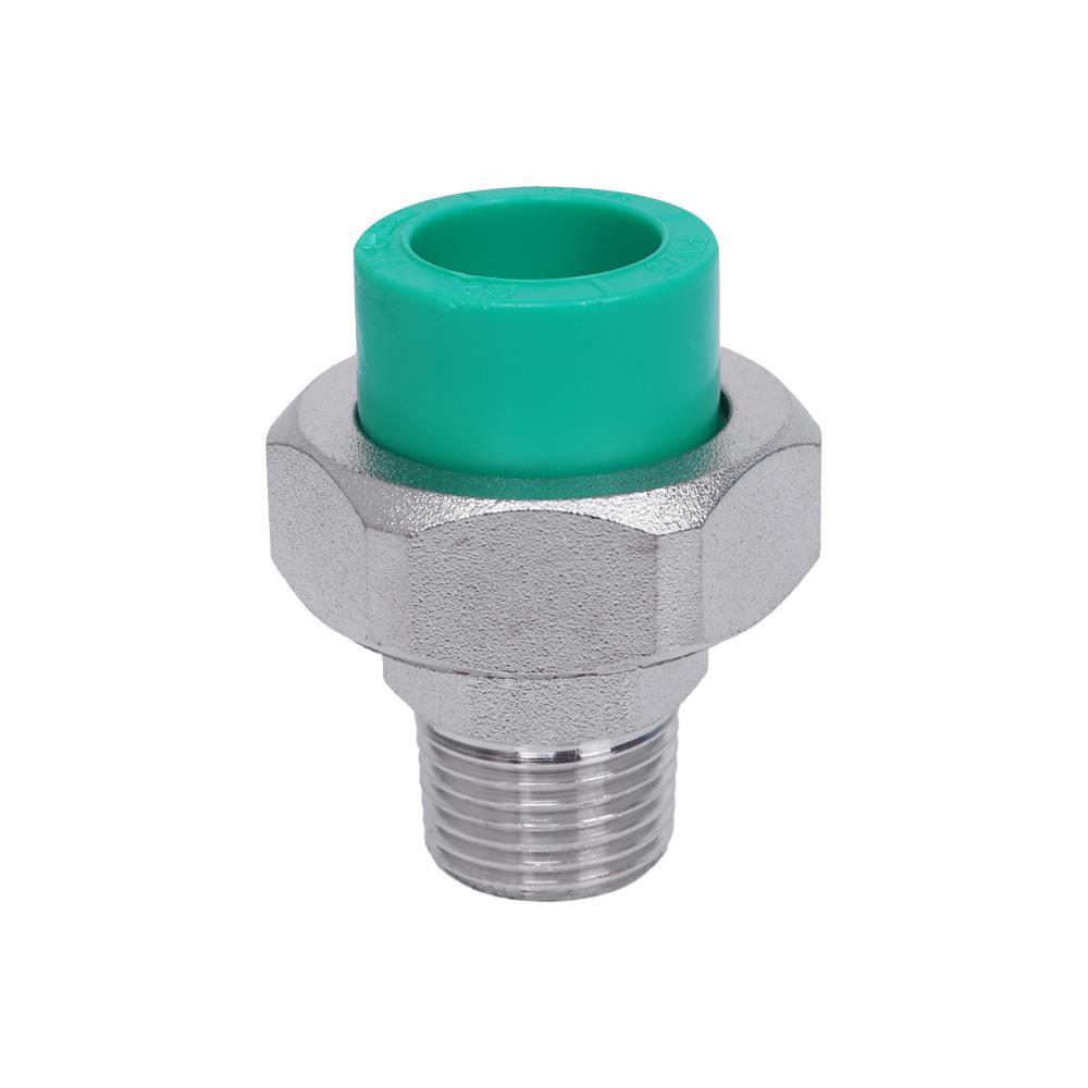 ยูเนี่ยน PP-R เกลียวนอก&nbsp;PP-R กรีนไปป์&nbsp;D20 1/2 นิ้ว