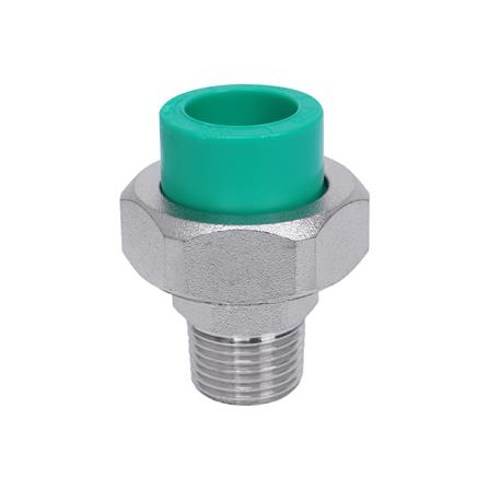 ยูเนี่ยน PP-R เกลียวนอก&nbsp;PP-R กรีนไปป์&nbsp;D20 1/2 นิ้ว