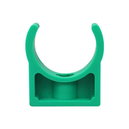 คลิปก้ามปูสั้น PP-R GREAN PIPE D32 1 นิ้ว สีเขียว