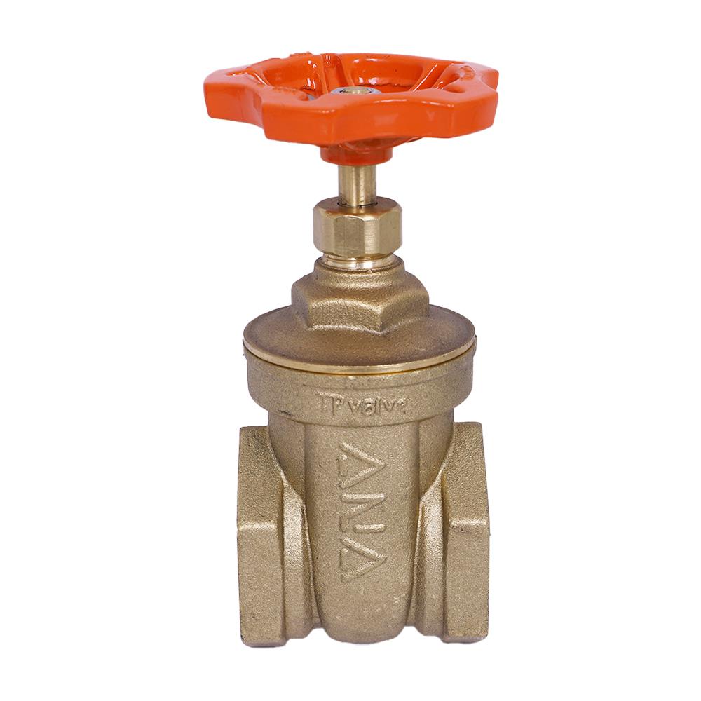 ประตูน้ำทองเหลือง ANA 1 1/2 นิ้ว สีส้ม