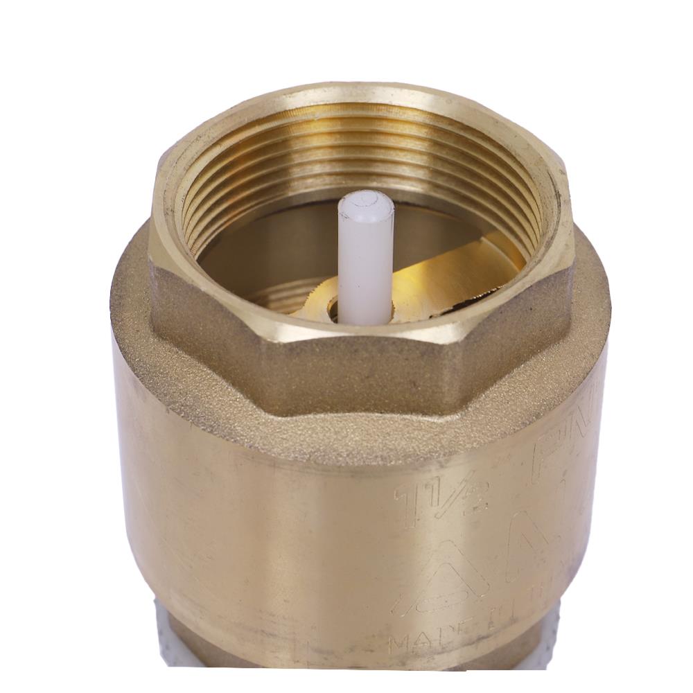 ฟุตวาล์วสปริง (ตะแกรงถอดได้) ANA 1 1/2 นิ้ว สีทอง