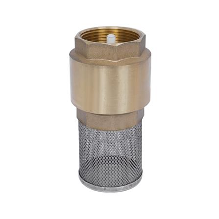 ฟุตวาล์วสปริง (ตะแกรงถอดได้) ANA 1 1/2 นิ้ว สีทอง